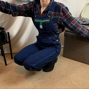 Vintage Liberty Dark Wash Overalls
